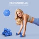 image 3 of SPORTNOW Set of 2 Hexagonal Dumbbells Weights Pair, 2 x 2kg, Blue