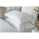 image 2 of Belledorm Embroidered Detail Egyptian Cotton Pillowcase - White - 75cm x 50cm | White
