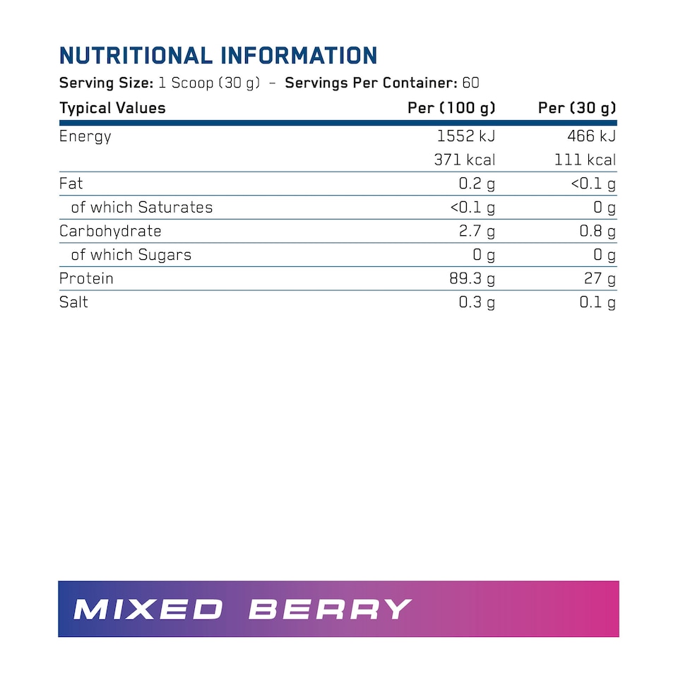 image 1 of Applied Nutrition Beef-XP Clear Protein Isolate Powder - Mixed Berry - 60 Servings