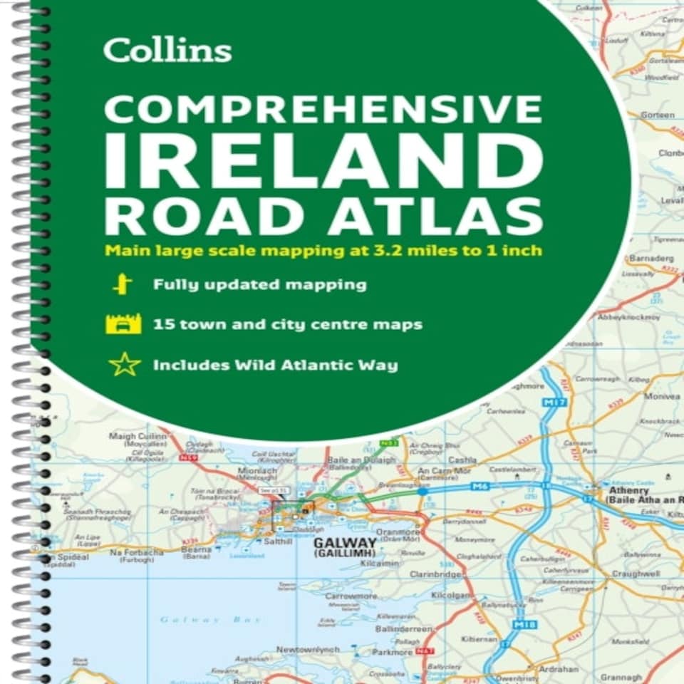 Comprehensive Road Atlas Ireland Spiral