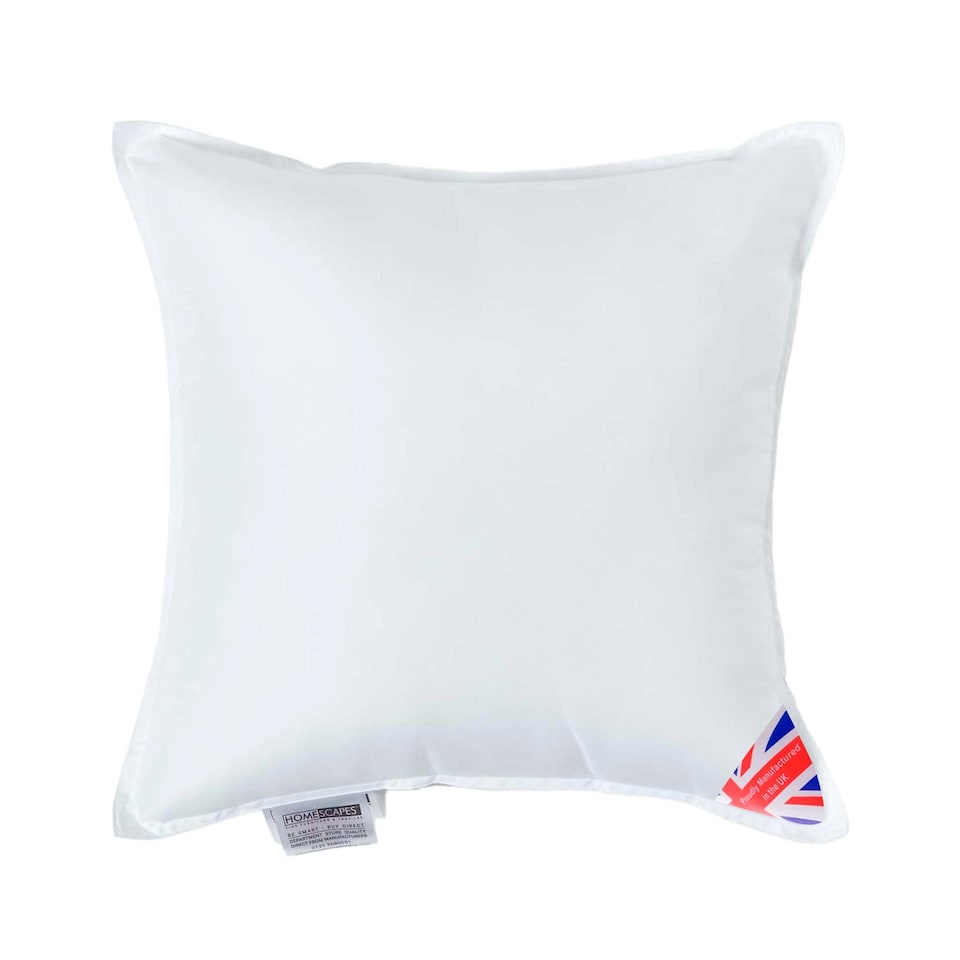 image 1 of Homescapes Luxury Super Microfibre Cushion Pad Insert Inner 40 x 40 cm (16 x 16") White