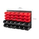 image 3 of KCT 64 Pc Wall Mounted Tool Storage Organiser Rack for Garage Workshop Shed Screw Nut and Bolt DIY Board Bin Mount Tidy Solution
