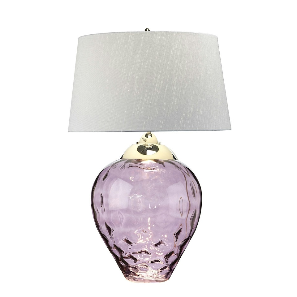 image 1 of Samara Large Table Lamp Plum-tinted Glass