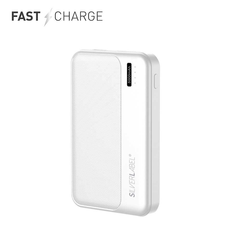 image 1 of SilverLabel 5000mAh Powerbank White