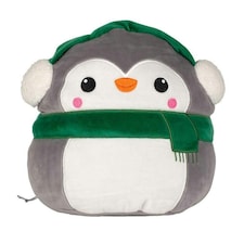 Mumbles Squidgys Penguin Plush Toy - Grey/White - One Size