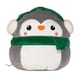 image 1 of Mumbles Squidgys Penguin Plush Toy - Grey/White - One Size
