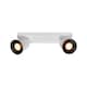 image 1 of CGC ELLI White Double Cylinder Surface Mounted Adjustable Spotlight with a choice of White, Black or Gold Inner White