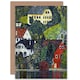image 1 of Gustav Klimt Painting Houses At Unterach On Attersee Greeting Card