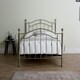 image 3 of 4ft6 Double Silver chrome finish, crystal ball and chrome traditional metal bed frame bedstead, victorian, antique, ornate