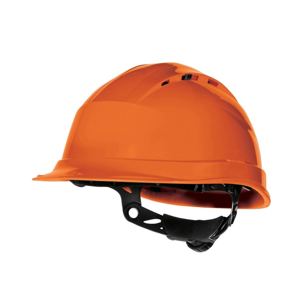image 1 of Delta Plus Quartz Rotor Ventilated Safety Work Helmet - Orange - One Size | Orange | One Size