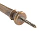 image 3 of Hammer & Tongs Flat Top Screw Hook - W20mm x H60mm - Brass