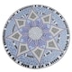 image 8 of Outsunny Garden Table, Mosaic Round Patio Side Table with 60cm Ceramic Top