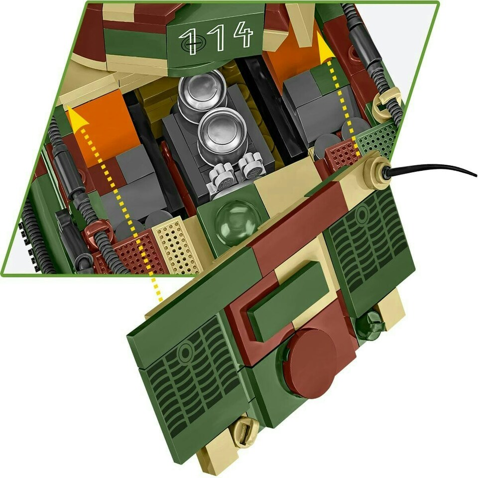 image 1 of PzKpfw VI Tiger Ausf. E brick tank model - COBI 3124 - 862 bricks