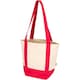 image 2 of Floso Sam Cotton Mini Tote Bag | Red | Red/Natural | 1