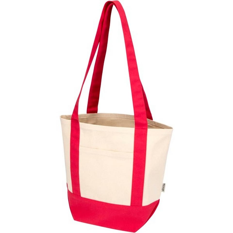 image 1 of Floso Sam Cotton Mini Tote Bag | Red | Red/Natural | 1