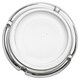 image 7 of Round Glass Classic Ashtray 10.2cm Round for Cigarettes Indoor Outdoor | Clear | Set of 2