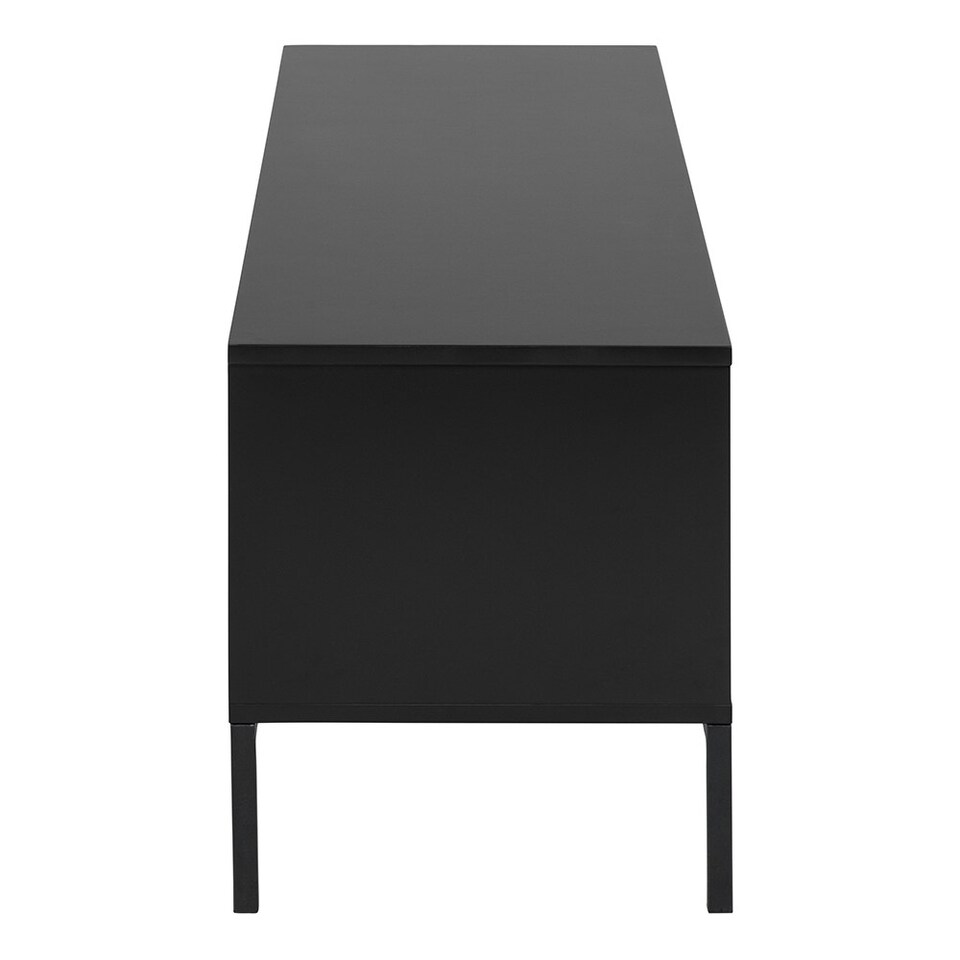 image 1 of Seaford 2 Door 1 Drawer TV Unit in Ash Black