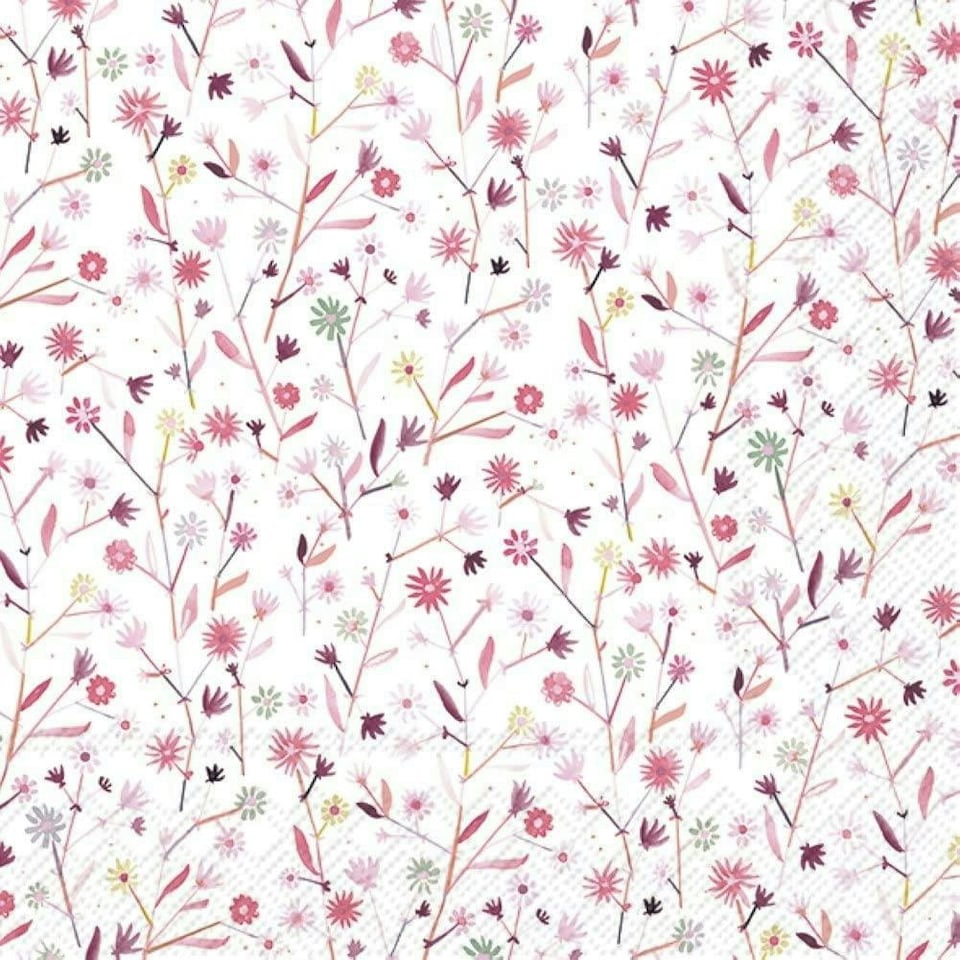 IHR Lunch Napkins All About Rose 2      33cm 3ply 20 Pack