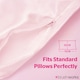 image 4 of Brushworks Luxe Satin Pillowcase - Pink Standard 50cm x 75cm | Pink | Pink | Standard