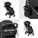 image 4 of Aries Prime Autofold Stroller - Feather-Light Design, Multi-Position Recline, Handy Auto-Fold, Birth to 22kg, UPF 50+ Hood & More (Black)