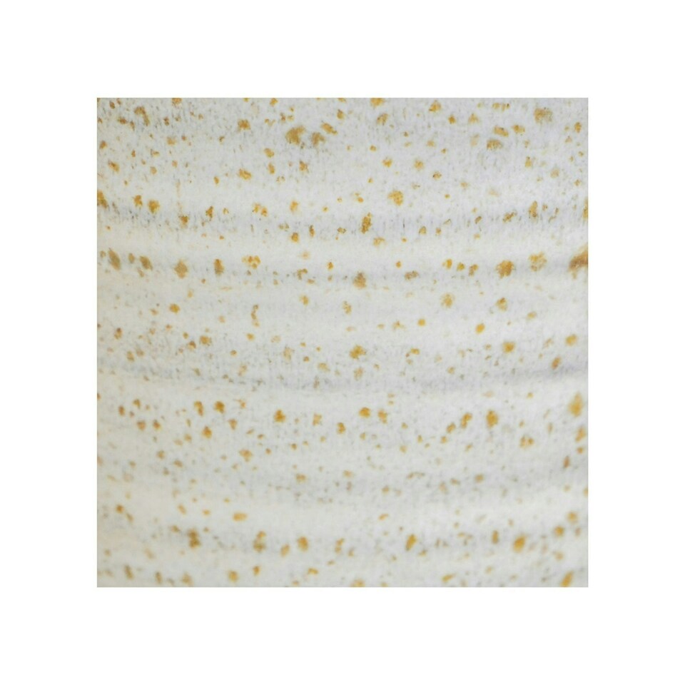 image 1 of Vallo Reactive Glaze Tapered Planter Cream