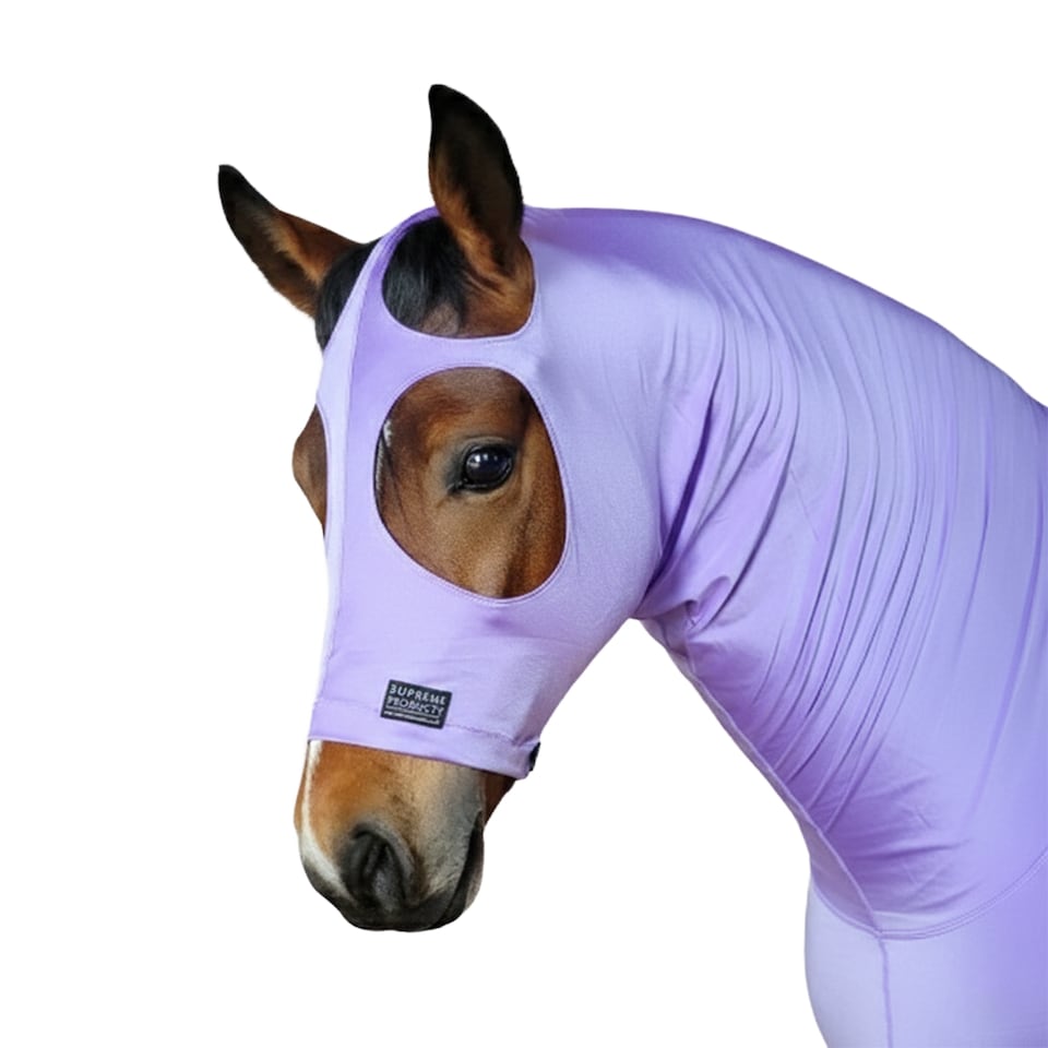 image 1 of Supreme Products Combo Neck Lycra Horse Hood | Green | Emerald | 16.2 Hands | 1