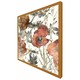 image 1 of Watercolour flower print (Picture Frame) Brown | Oak | XL