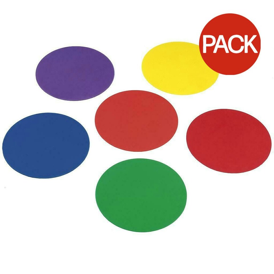 Precision Rubber Sequencing Discs (Pack Of 6) - Multicoloured - One Size