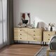 image 2 of HOMCOM Chest Of 6 Drawers Storage Unit 71x120cm Unique Zigzag Design
