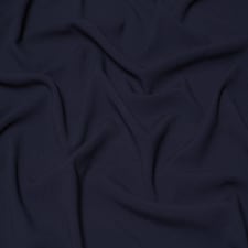 Minerva Core Range Navy Stretch Woven Viscose Crepe Fabric for Dressmaking, 145cm / 57" Wide - per metre