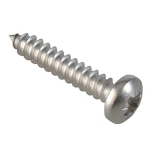 Forgefix Self-tapping Screws, Pozi, Pan Head, A2 Stainless Steel - Multi Colour - 1in x 10 ForgePack 15