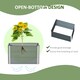 image 3 of Outsunny Raised Garden Bed Metal Planter Box for Vegetables Flower
