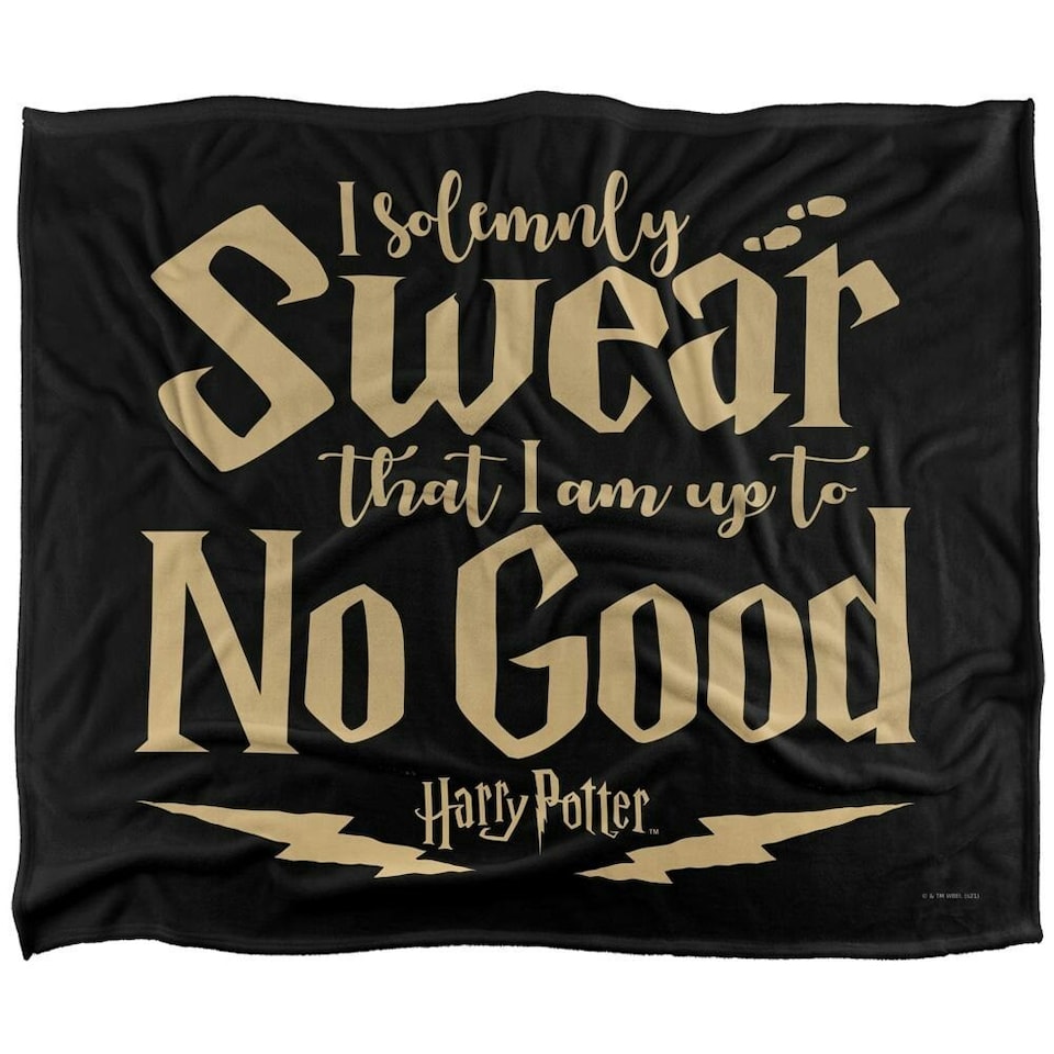 image 1 of Harry Potter I Solemnly Swear Marauders Map Blanket - Multicoloured - One Size