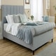 image 1 of Sally Linen Superking Bed Frame - Grey