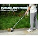 image 8 of Heavy Duty Stainless Steel Broom with Handle Outdoor Garden Hard Bristle Brush