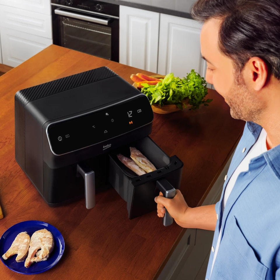 image 1 of BEKO ExpertFry FRL5387B Dual Zone Air Fryer 8.5L Black