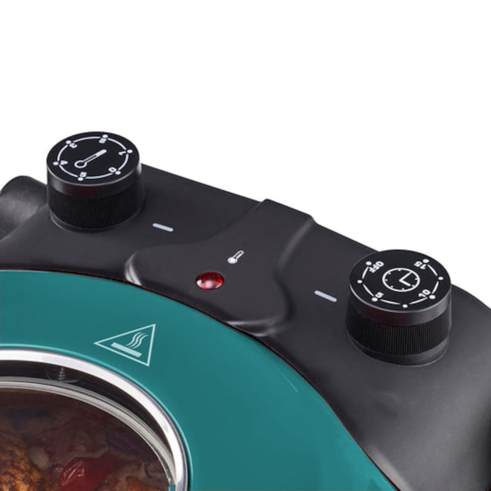 image 1 of Cooks Professional Electric Pizza Oven Set with Board, Paddles, Baking Sheet & Cutter | Blue | Teal