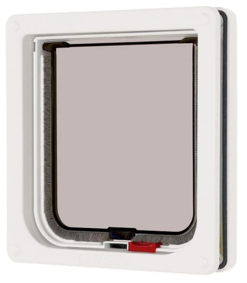 Pet Mate Lockable Cat Flap White 16.5x17.4cm