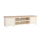 image 10 of Console TV Stand Television Unit Living Room Furniture Oak Solid | White
