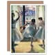 image 1 of Edgar Degas Three Dancers In A Practice Room Ballerina Greeting Card