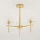 image 4 of BHS Jean 3 Light Bathroom Ceiling Light, Satin Brass | Gold | Satin Brass | 1