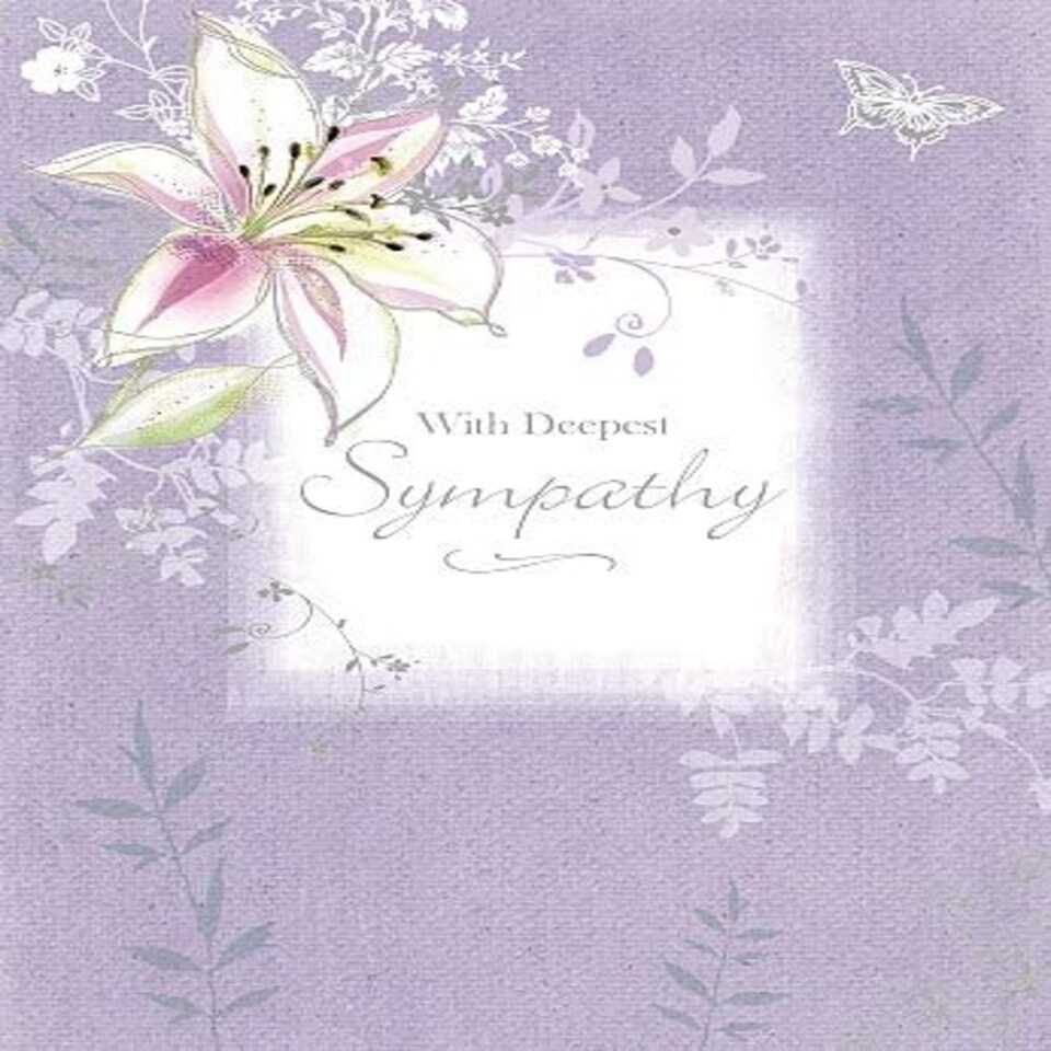 Wishing Well Sympathy Card with Deepest Sympathy Tesco Groceries