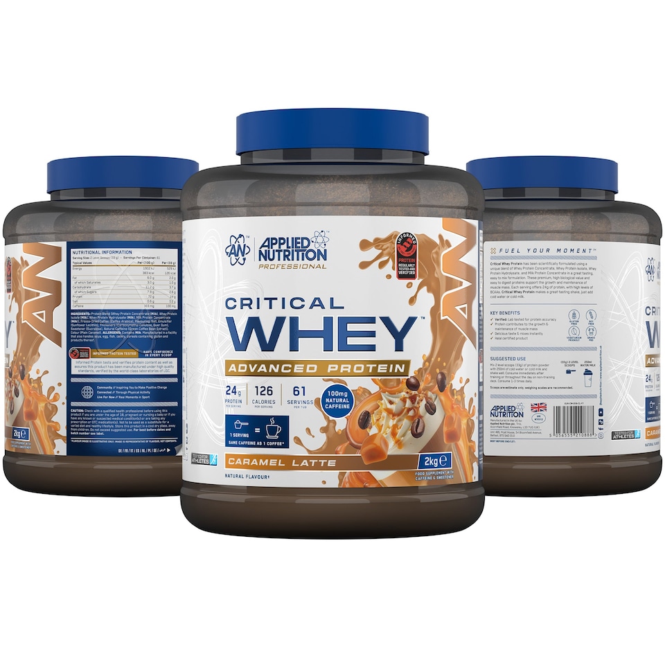 image 1 of Applied Nutrition Critical Whey Advanced Protein Powder - Caramel Latte - 61 Servings