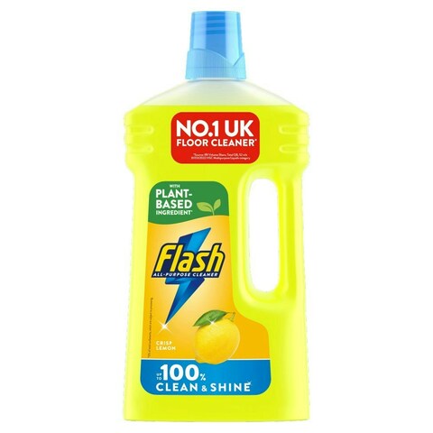 Flash Multipurpose Floor Liquid Cleaner Crisp Lemon 1.2L (Pack of 6 ...