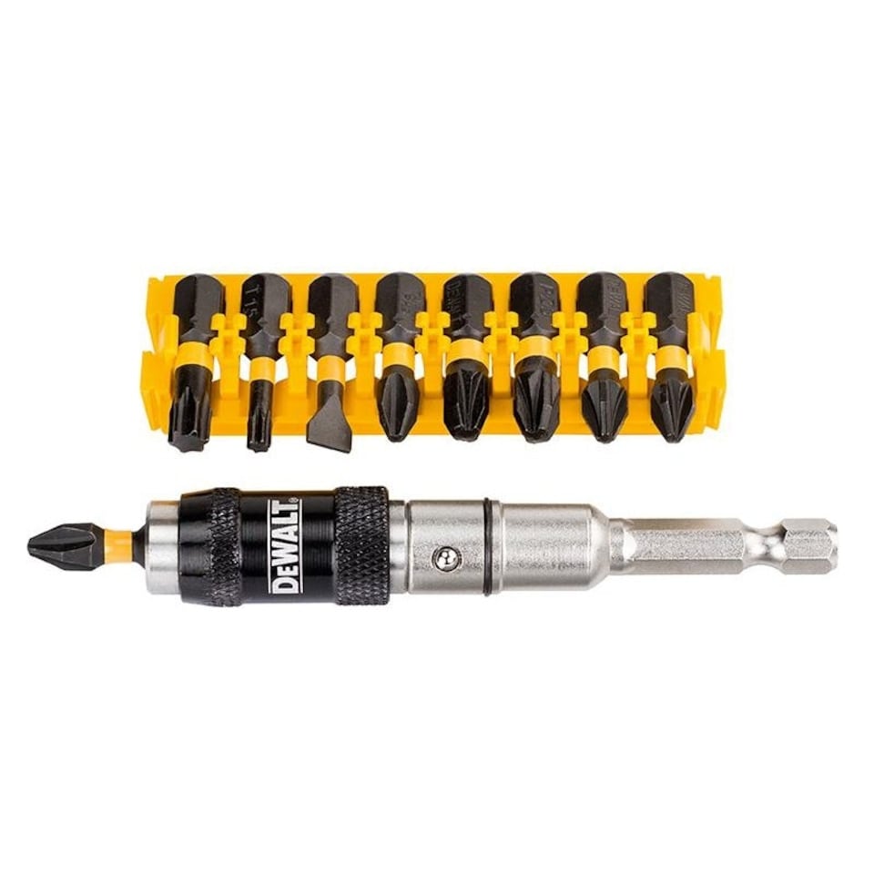 image 1 of Dewalt Power Tools Dt70518 Extreme Impact Torsion Bit Set, 10 Piece - Multi Colour - One Size