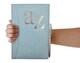 image 1 of A5 Sky Blue Address Book With Pen