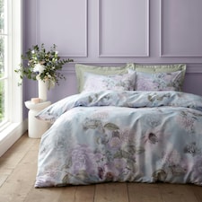 RHS x Catherine Lansfield Floral Serenity So Soft Duvet Cover Set Blue | Blue | King