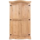 image 4 of Premium Corona 2 Door Wardrobe in Mexican Pine, Classic Design with Metal Hardware | Brown | Brown | One Size | 1