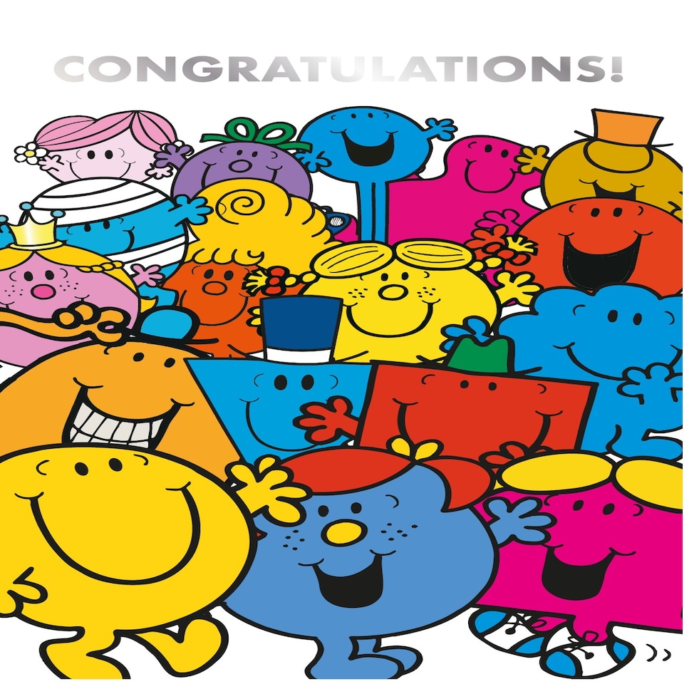 image 1 of Mr Men & Little Miss Congratulations Card