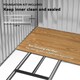 image 10 of Outsunny 7 x 4ft Garden Shed Storage with Foundation Kit and Vents, Brown